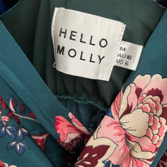 Floral Satin Midi Dress | Hello Molly | Size M | Only Worn Once - Picture 3 of 3